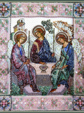 Святая Троица Образа в каменьях 7741