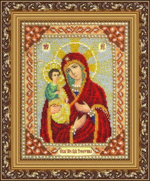 Пресвятая Богородица Троеручица Паутинка Б1016, цена 1 725 руб. - интернет-магазин Мадам Брошкина