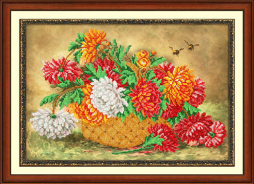 Пушистые хризантемы Паутинка Б-1246, цена 1 948 руб. - интернет-магазин Мадам Брошкина