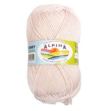 Пряжа Альпина Tommy цв.010 пыльно-розовый Alpina 67798043164, цена 1 214 руб. - интернет-магазин Мадам Брошкина