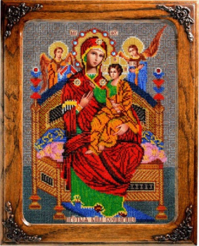 Богородица Всецарица Вышиваем бисером L120, цена 2 940 руб. - интернет-магазин Мадам Брошкина