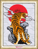 Японский тигр Алмазная живопись АЖ.4135