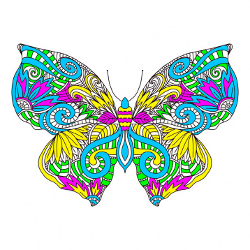 Узор бабочки Матренин Посад 1863/Н, цена 716 руб. - интернет-магазин Мадам Брошкина