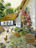 Цветущий деревенский дворик Eva Rosenstand 12-710