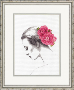 Портрет с цветком Dimensions DMS-70-35379, цена 2 954 руб. - интернет-магазин Мадам Брошкина