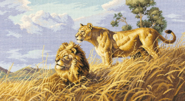 Львы в саванне Classic design 4400, цена 3 248 руб. - интернет-магазин Мадам Брошкина