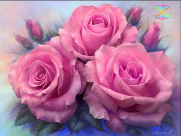 Розовые розы Алмазное хобби Ah3537, цена 1 426 руб. - интернет-магазин Мадам Брошкина