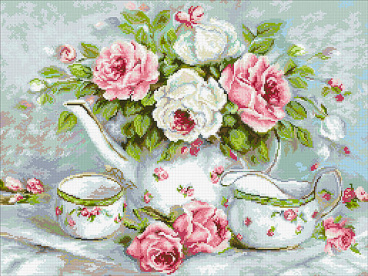 Розовый чай Паутинка М258, цена 3 031 руб. - интернет-магазин Мадам Брошкина
