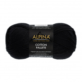 Пряжа Альпина Cotton Pallete цв.02 черный Alpina 92603479834