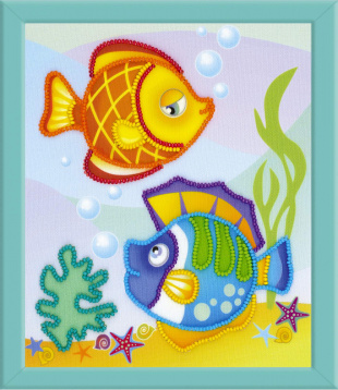 Морские рыбки Риолис ЧВРТ0062, цена 272 руб. - интернет-магазин Мадам Брошкина