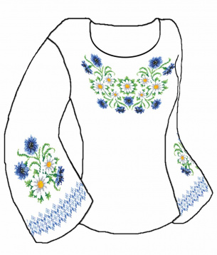 Набор для вышивания женской рубашки Каролинка КБСН ХБ11, цена 1 219 руб. - интернет-магазин Мадам Брошкина