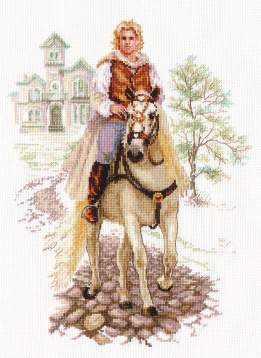 Юноша на белом коне Алиса 4-17, цена 1 075 руб. - интернет-магазин Мадам Брошкина