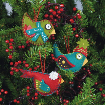 Рождественские птички Dimensions 72-08170, цена 1 130 руб. - интернет-магазин Мадам Брошкина