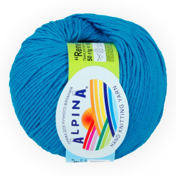 Пряжа Альпина Rene цв.3844 т.голубой Alpina 10229685232, цена 2 769 руб. - интернет-магазин Мадам Брошкина