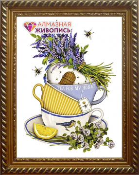 Чайный натюрморт Алмазная живопись АЖ.1432, цена 1 529 руб. - интернет-магазин Мадам Брошкина
