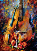 Скрипка и гитара Цветной LZE052