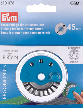 Запасное лезвие - зубцы для раскройного ножа PRYM 45мм PRYM 610478, цена 762 руб. - интернет-магазин Мадам Брошкина