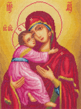 Икона Божией Матери Владимирская Panna CM-1323, цена 1 461 руб. - интернет-магазин Мадам Брошкина