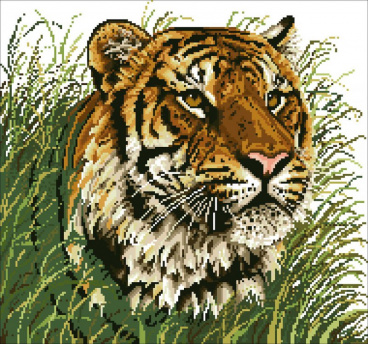 Уссурийский тигр Алмазная живопись АЖ.485, цена 2 744 руб. - интернет-магазин Мадам Брошкина
