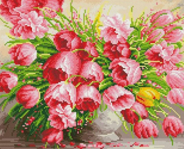 Очарование тюльпанов Цветной LG111, цена 2 494 руб. - интернет-магазин Мадам Брошкина