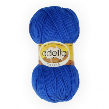 Пряжа Аделия Olivia цв.07 синий Adelia 6286915492, цена 4 669 руб. - интернет-магазин Мадам Брошкина