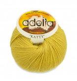 Пряжа Аделия Katty цв.19 горчичный Adelia 57680165752