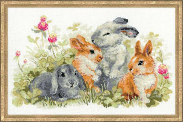 Забавные крольчата Риолис 1416, цена 1 001 руб. - интернет-магазин Мадам Брошкина