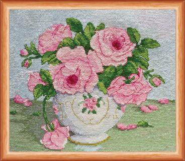 Розовые цветы Абрис Арт АН-014, цена 1 119 руб. - интернет-магазин Мадам Брошкина
