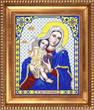 Пресвятая Богородица Покрывающая Благовест И-4065, цена 183 руб. - интернет-магазин Мадам Брошкина