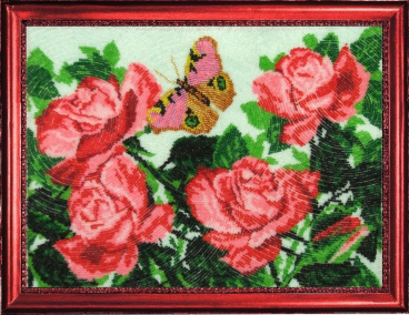 Бабочка и розы Butterfly 117, цена 3 056 руб. - интернет-магазин Мадам Брошкина