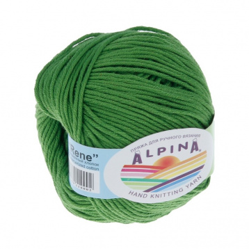Пряжа Альпина Rene цв.156 зеленый Alpina 987965712, цена 2 769 руб. - интернет-магазин Мадам Брошкина