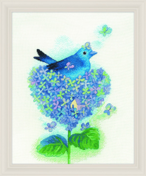 Птица в цветах Xiu crafts 280606, цена 1 903 руб. - интернет-магазин Мадам Брошкина