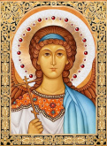 Икона Ангел Хранитель Алмазная живопись 1845