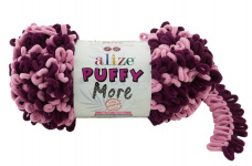 Пряжа Ализе Puffy More цв.6278 розовый Alize PUFFY.MORE.6278