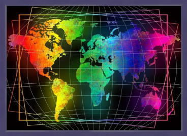 Карта мира Алмазная живопись АЖ.1747, цена 3 577 руб. - интернет-магазин Мадам Брошкина