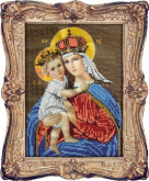 Мария с младенцем Вышиваем бисером L65