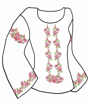 Набор для вышивания женской рубашки Каролинка КБСН ХБ07, цена 1 342 руб. - интернет-магазин Мадам Брошкина