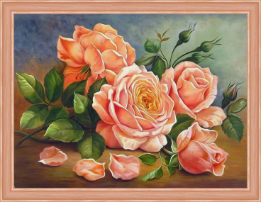 Ароматные розы Алмазная живопись АЖ.1514, цена 1 621 руб. - интернет-магазин Мадам Брошкина