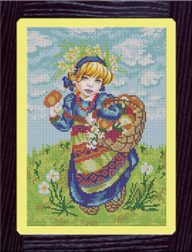 Девочка с лукошком Galla Collection Л303, цена 2 299 руб. - интернет-магазин Мадам Брошкина