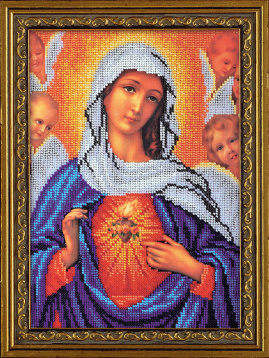 Дева Мария Кроше В-192, цена 1 475 руб. - интернет-магазин Мадам Брошкина