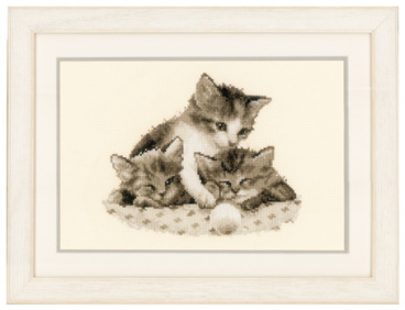 Три маленьких котенка Vervaco PN-0148985, цена 2 932 руб. - интернет-магазин Мадам Брошкина