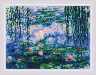 Водяные лилиипо мотивам картины К. Моне Риолис 2034, цена 1 959 руб. - интернет-магазин Мадам Брошкина