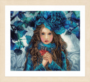 Девушка с синими цветами Lanarte PN-0188640