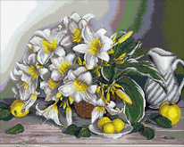 Натюрморт с лилиями Паутинка М264