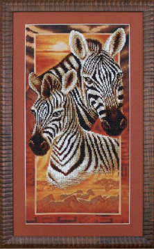 Африка: Зебры Магия Канвы Б-037, цена 2 392 руб. - интернет-магазин Мадам Брошкина