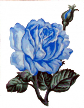 Голубая роза Soulos 43.101, цена 345 руб. - интернет-магазин Мадам Брошкина
