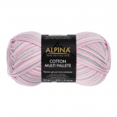 Пряжа Альпина Cotton Multi Pallete цв.06 св.серый-св.розовый-лиловый Alpina 92603481504