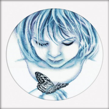 Девочка и бабочка RTO M176, цена 808 руб. - интернет-магазин Мадам Брошкина