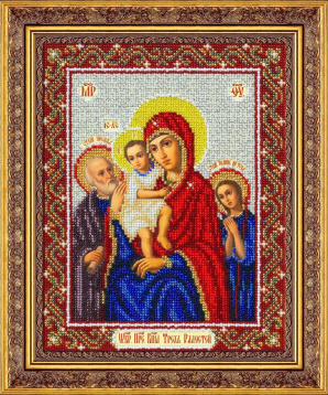 Пресвятая Богородица Трех радостей Паутинка Б1065, цена 1 725 руб. - интернет-магазин Мадам Брошкина