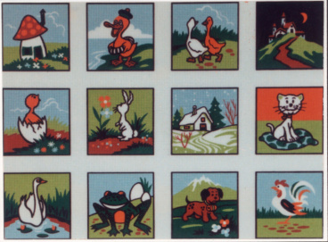 Канва жесткая с рисунком , "Детские картинки", 12 картинок Soulos G.44, цена 1 465 руб. - интернет-магазин Мадам Брошкина